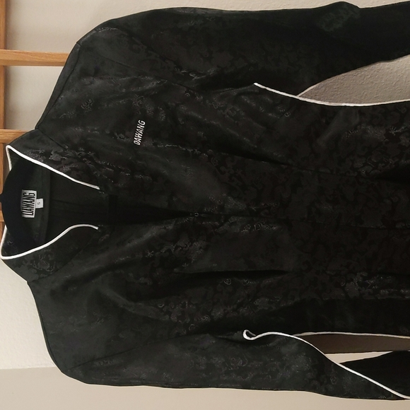 NWOT Dawang Black Brocade Jumpsuit Size S - Picture 7 of 8